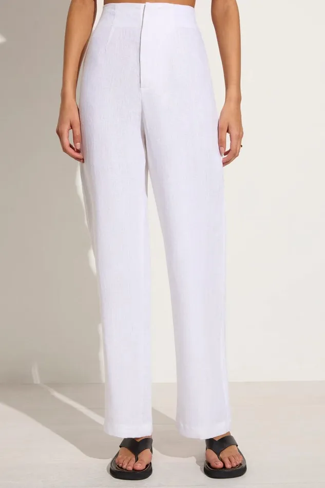 Faithfull The Brand Pants Isotta Pant White 8211 Women Faithfull The Brand Pants Isotta Pant White 8211 Women