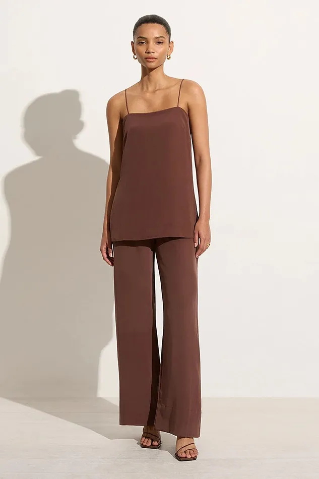 Faithfull The Brand Pants Monforte Pant Tobacco 8211 Final Sale 8211 Women