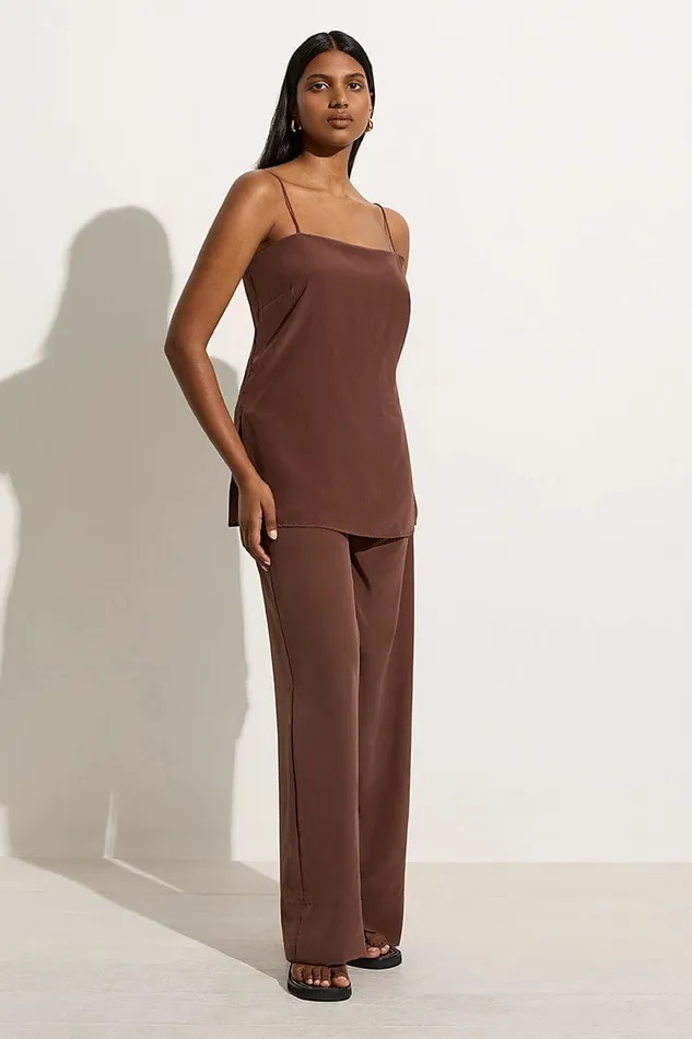 Faithfull The Brand Pants Monforte Pant Tobacco 8211 Final Sale 8211 Women Faithfull The Brand Pants Monforte Pant Tobacco 8211 Final Sale 8211 Women