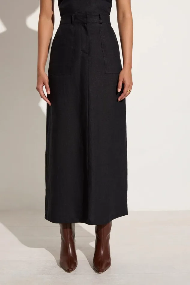 Faithfull The Brand Skirts and Shorts Amreli Maxi Skirt Black 8211 Final Sale 8211 Women Faithfull The Brand Skirts and Shorts Amreli Maxi Skirt Black 8211 Final Sale 8211 Women