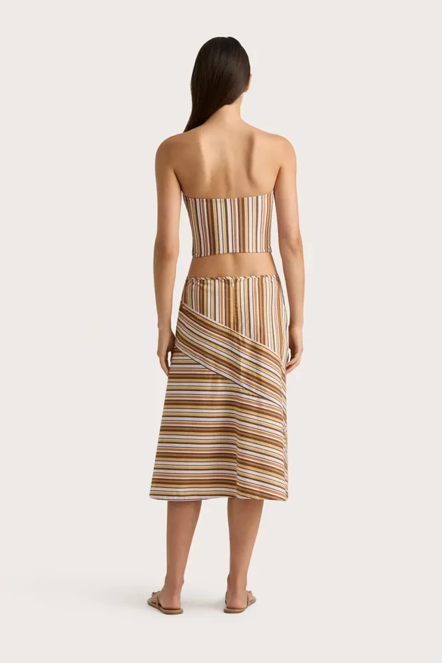 Faithfull The Brand Skirts and Shorts En Vau Skirt Terracotta Stripe 8211 Women Faithfull The Brand Skirts and Shorts En Vau Skirt Terracotta Stripe 8211 Women
