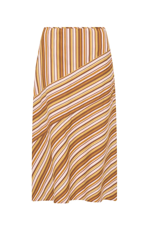 Faithfull The Brand Skirts and Shorts En Vau Skirt Terracotta Stripe 8211 Women Faithfull The Brand Skirts and Shorts En Vau Skirt Terracotta Stripe 8211 Women