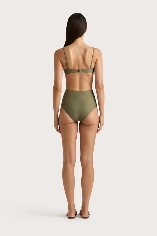 Faithfull The Brand Swim Stefania Bikini Top Khaki 8211 Women Faithfull The Brand Swim Stefania Bikini Top Khaki 8211 Women