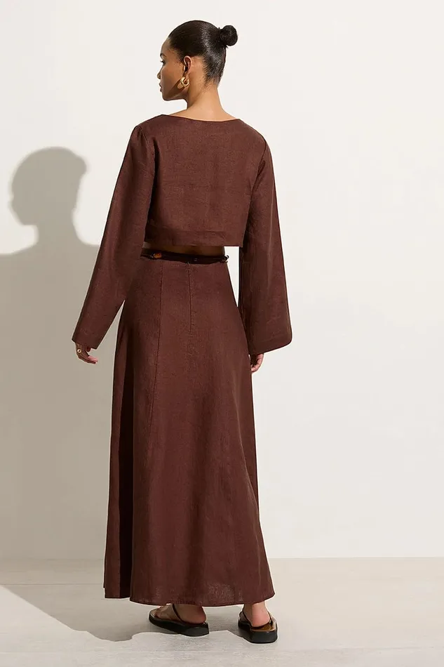 Faithfull The Brand Tops Menorca Top Tobacco 8211 Final Sale 8211 Women Faithfull The Brand Tops Menorca Top Tobacco 8211 Final Sale 8211 Women