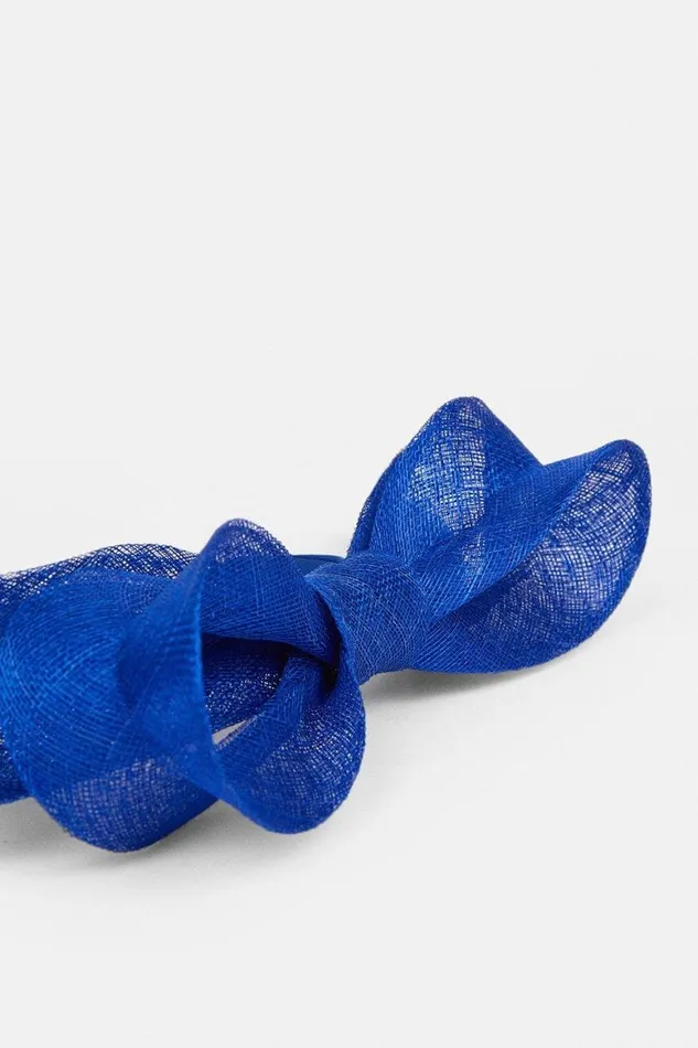 Fascinators Women Karen Millen Sinnamay Bow Headband Fascinator Cobalt
