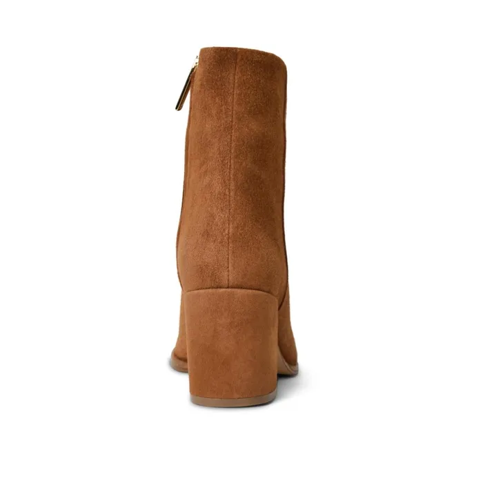 Fenice Side Zip Boot Cognac Suede Women Bruno Magli Boots