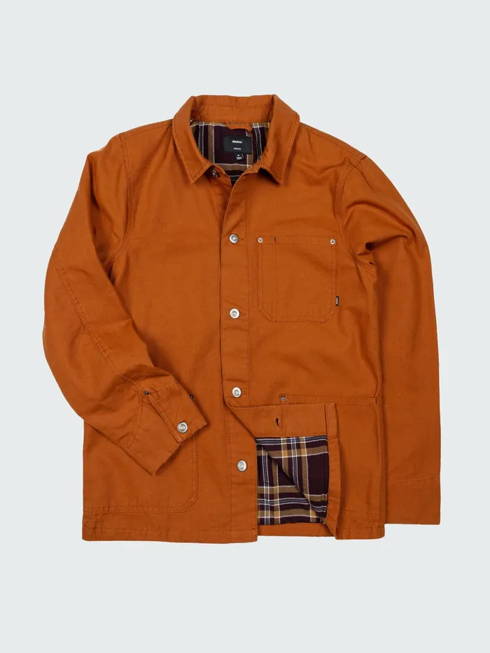 Finisterre Jackets and Coats Men Basset Flannel Lined Jacket Sable