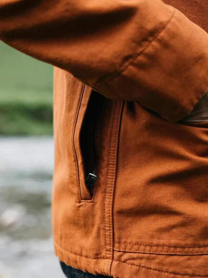 Finisterre Jackets and Coats Men Basset Flannel Lined Jacket Sable