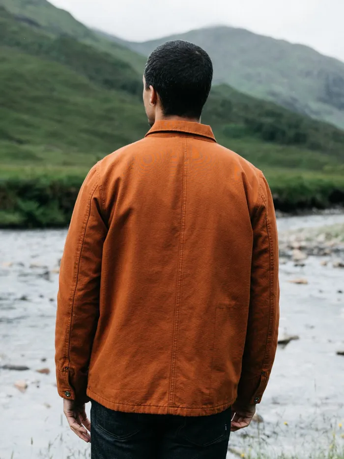 Finisterre Jackets and Coats Men Basset Flannel Lined Jacket Sable