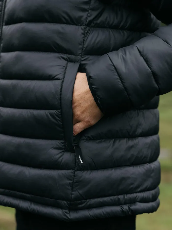 Finisterre Jackets and Coats Women Nimbus Hooded Jacket Black
