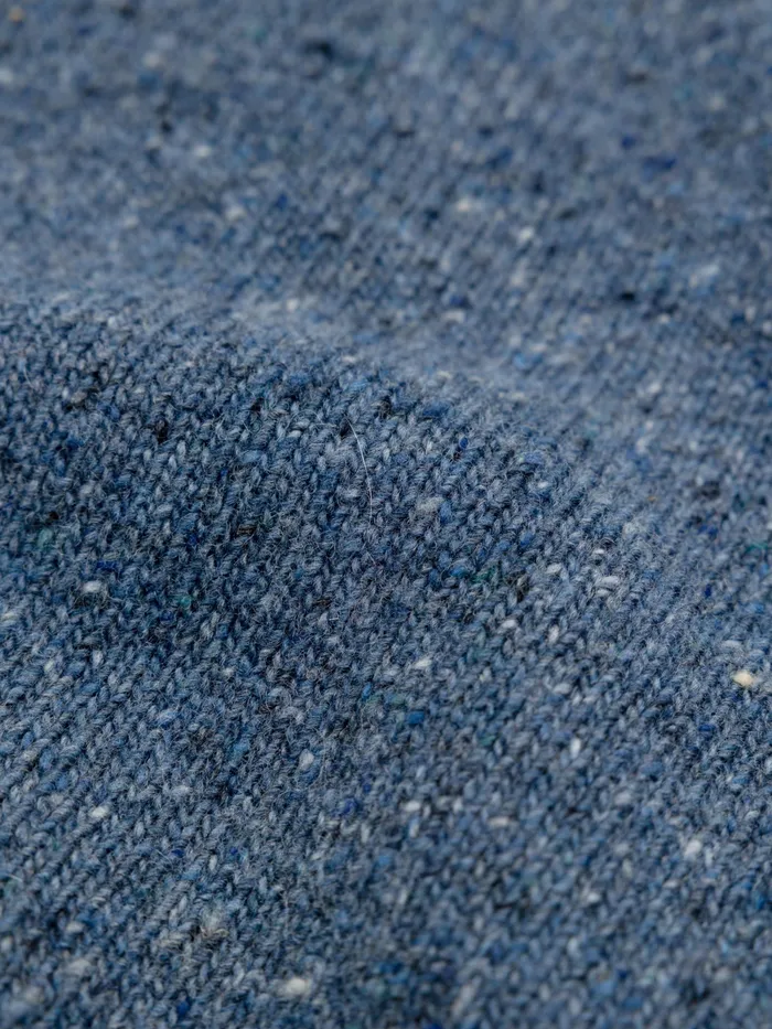 Finisterre Knitwear Men Furlong Roll Neck Sweater Indigo