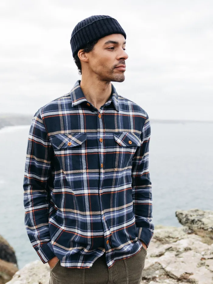 Finisterre Shirts Men Beardsmore Shirt Coastal Fjord Check