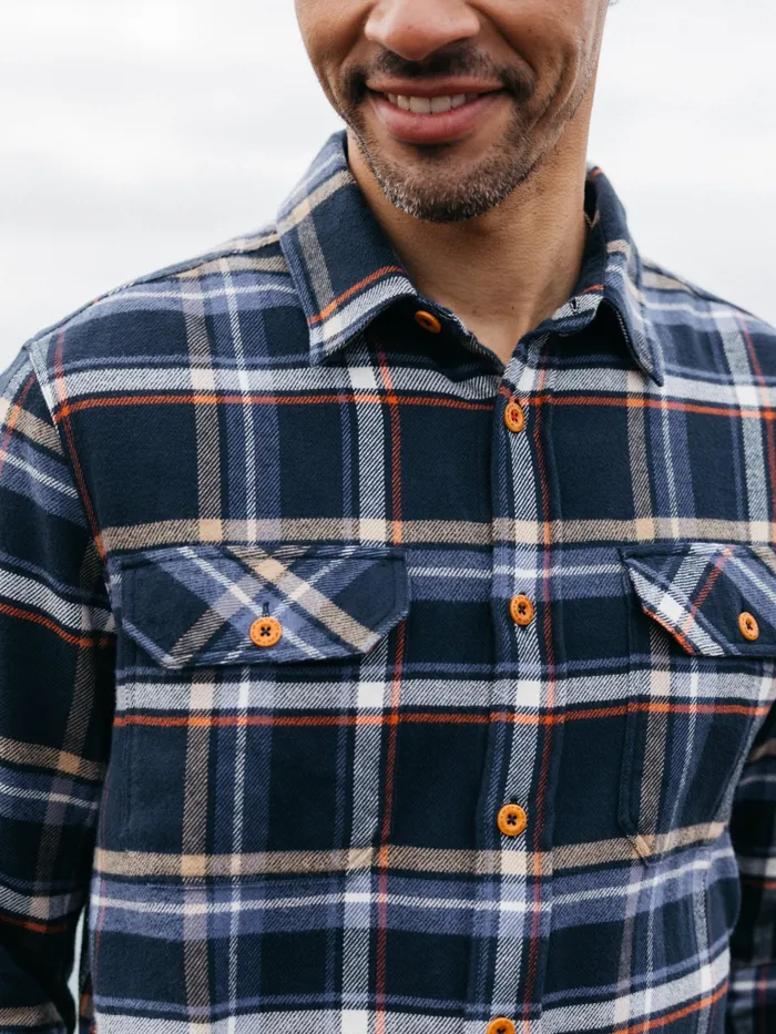 Finisterre Shirts Men Beardsmore Shirt Coastal Fjord Check