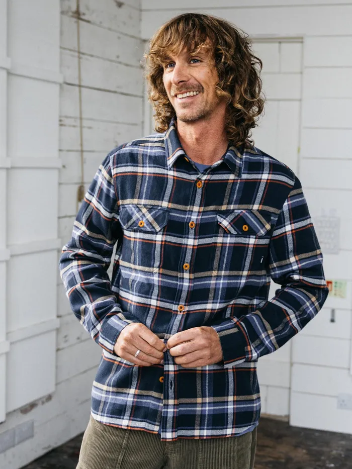 Finisterre Shirts Men Beardsmore Shirt Coastal Fjord Check