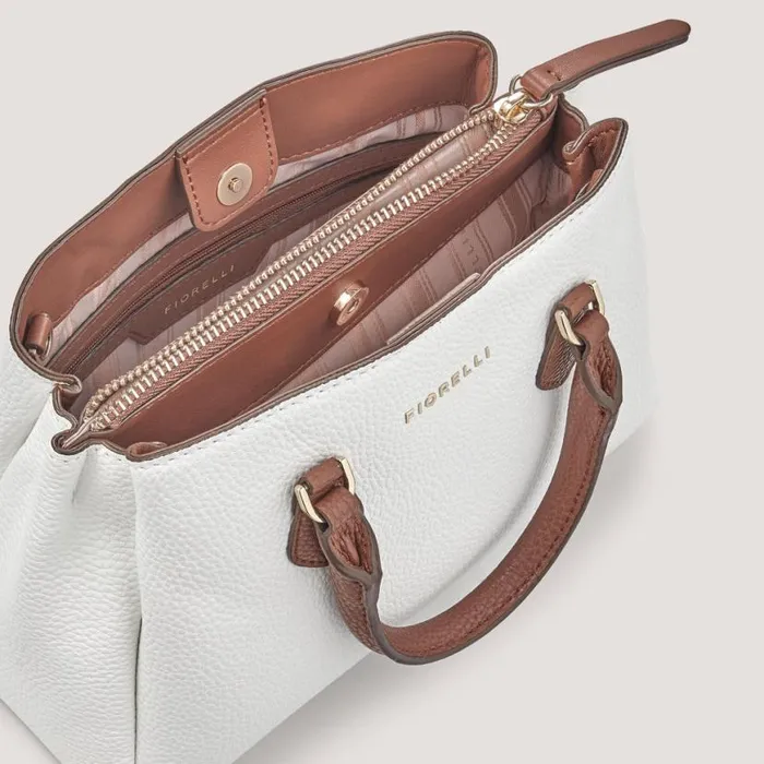 Fiorelli Paloma Mini Grab White Tan Mix Backpacks Grab Bags