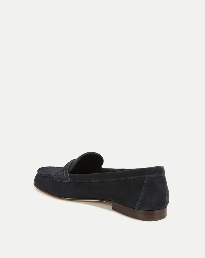 Flats and Loafers Shop Veronica Beard Penny Suede Loafer Black