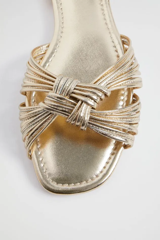 Flats Woman Seed Heritage Evie Flat Sandal Pale Gold