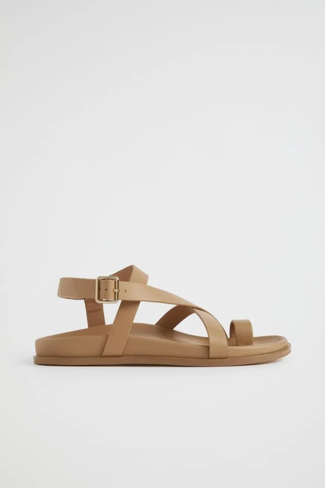 Flats Woman Seed Heritage Tori Footbed Sandal Caramel