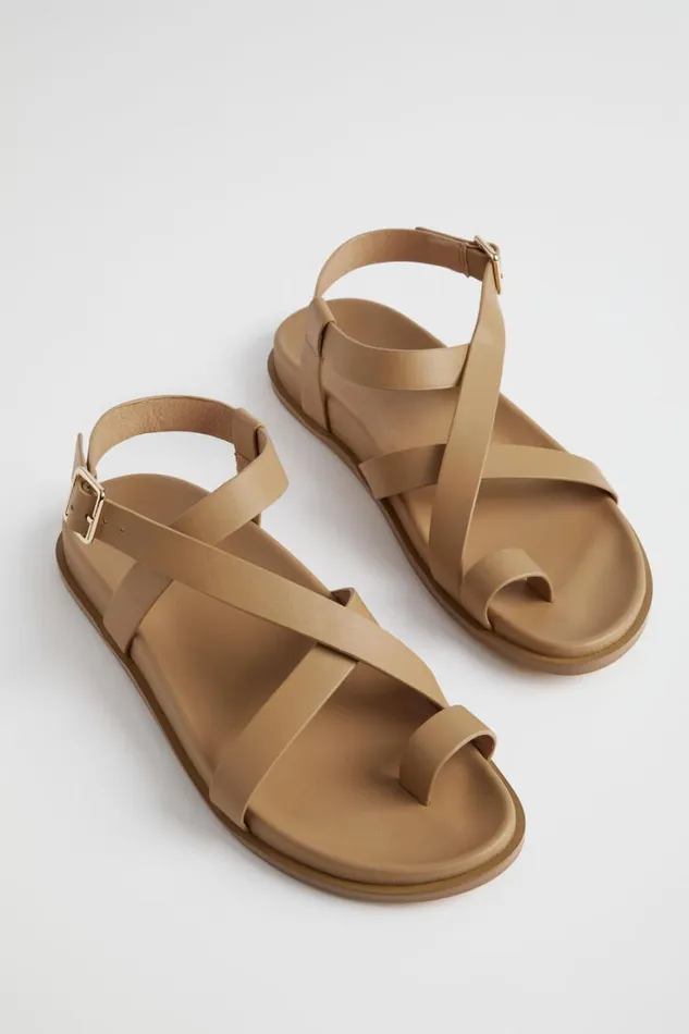 Flats Woman Seed Heritage Tori Footbed Sandal Caramel