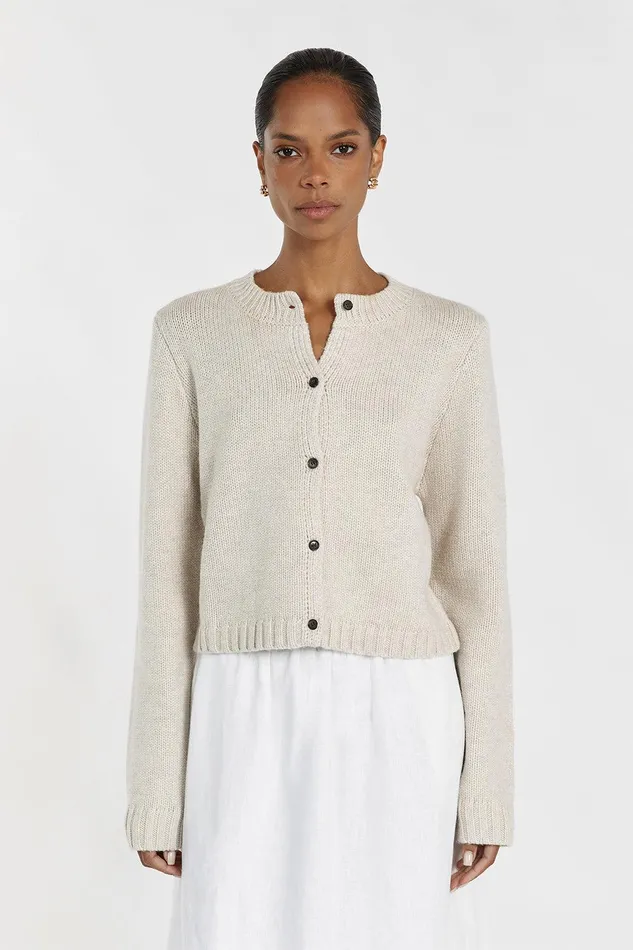 FOSTER CHALK KNIT CARDIGAN Women DISSH Long Sleeved