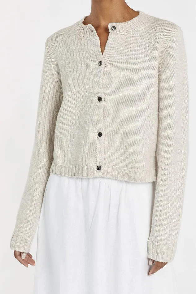FOSTER CHALK KNIT CARDIGAN Women DISSH Long Sleeved