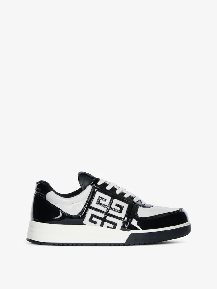 G4 Sneakers In Patent Leather Blackwhite Men Givenchy G4