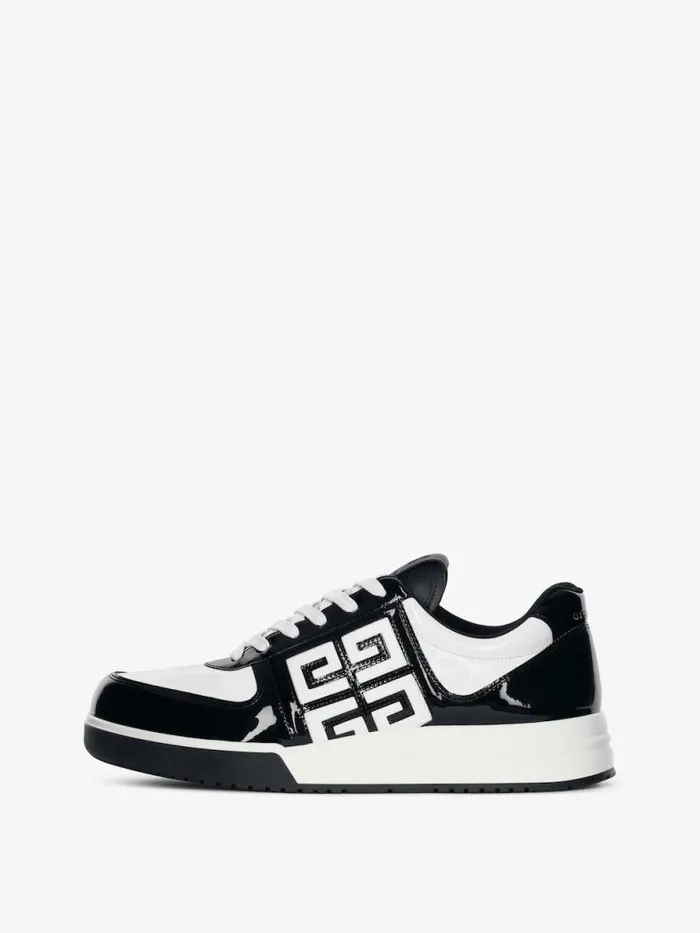 G4 Sneakers In Patent Leather Blackwhite Men Givenchy G4