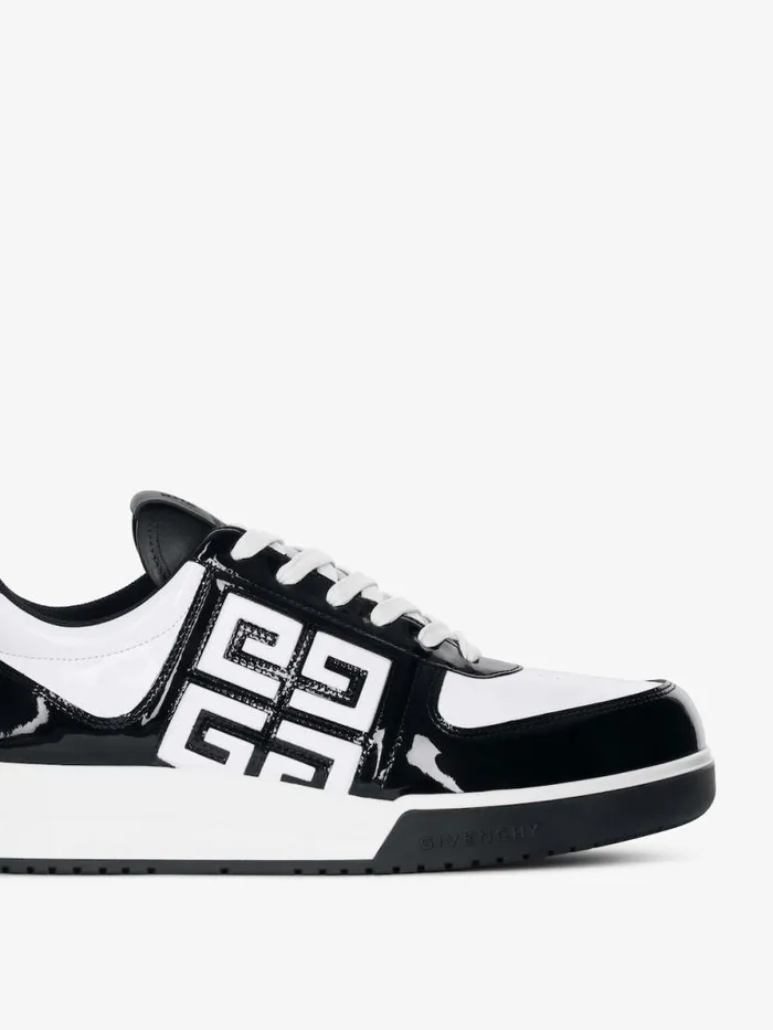 G4 Sneakers In Patent Leather Blackwhite Men Givenchy G4
