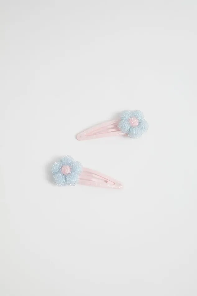 Hair Accessories Girl Seed Heritage Jelly Flower Snaps Baby Blue