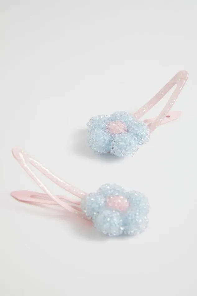 Hair Accessories Girl Seed Heritage Jelly Flower Snaps Baby Blue