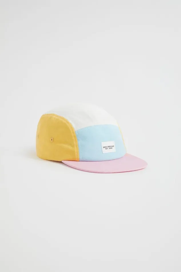 Hats and Caps Baby Seed Heritage Colour Block Cap Multi