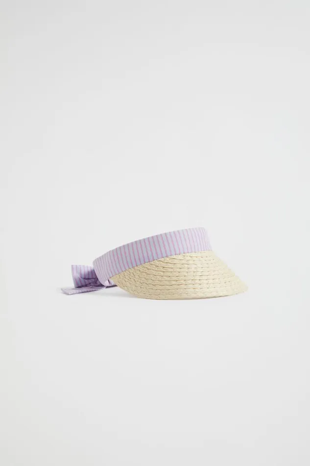Hats Beanies and Caps Girl Seed Heritage Poplin Stripe Visor Multi