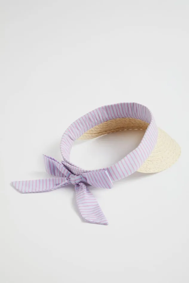 Hats Beanies and Caps Girl Seed Heritage Poplin Stripe Visor Multi