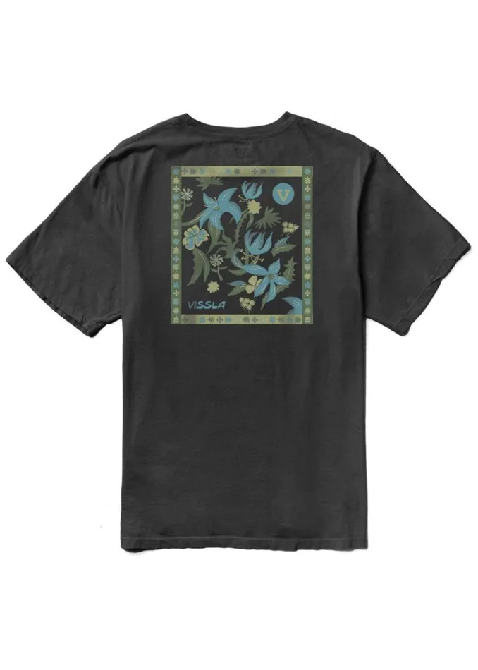 Hibiscus Haze Organic Tee Phantom Men Vissla Tees
