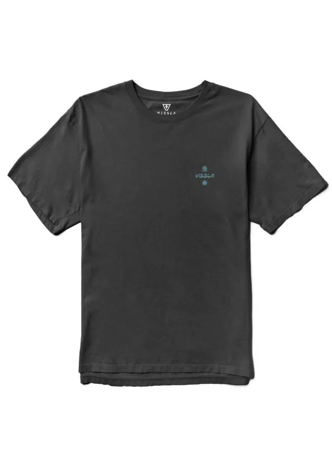 Hibiscus Haze Organic Tee Phantom Men Vissla Tees