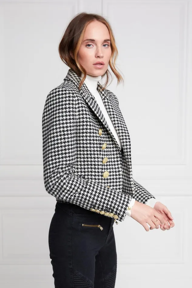 Holland Cooper Brompton Jacket Houndstooth Women Blazers