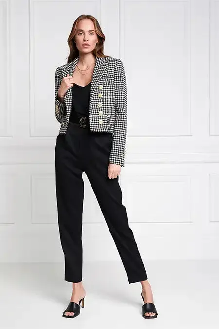 Holland Cooper Brompton Jacket Houndstooth Women Blazers