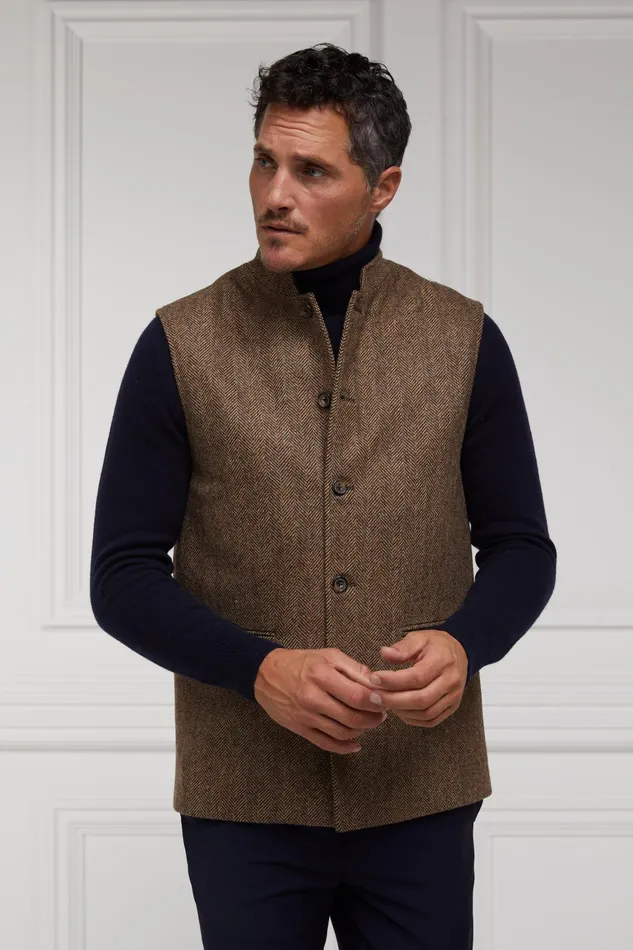 Holland Cooper Byron Roll Neck Knit Navy Men Knitwear