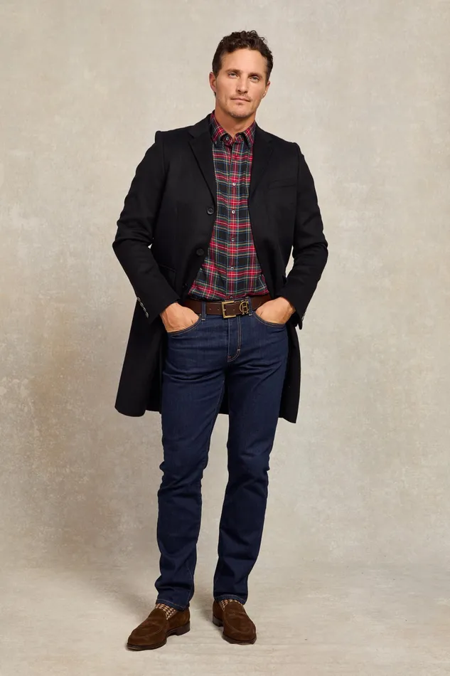 Holland Cooper Classic Button Down Shirt Sandringham Red Men Shirts Holland Cooper Classic Button Down Shirt Sandringham Red Men Shirts