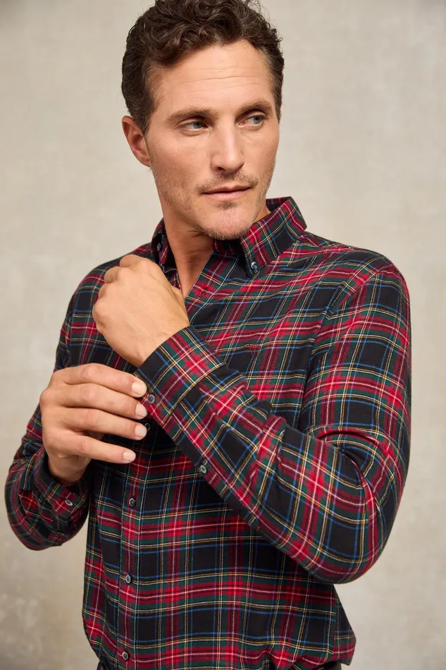 Holland Cooper Classic Button Down Shirt Sandringham Red Men Shirts Holland Cooper Classic Button Down Shirt Sandringham Red Men Shirts