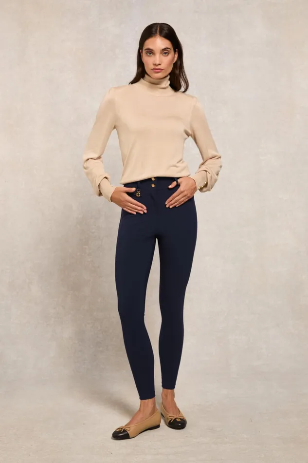 Holland Cooper Contour Trouser Ink Navy Women Trousers Holland Cooper Contour Trouser Ink Navy Women Trousers