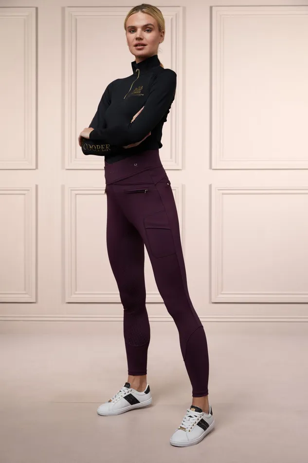 Holland Cooper Cooper Training Breeches Aubergine Women Breeches Holland Cooper Cooper Training Breeches Aubergine Women Breeches