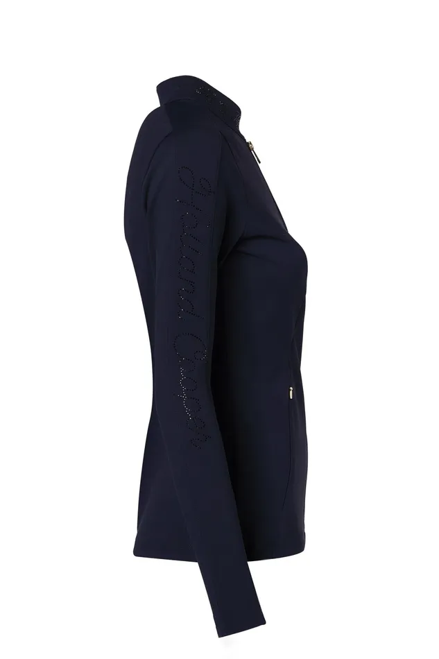 Holland Cooper Crystal Zip Jacket Ink Navy Women Jackets Holland Cooper Crystal Zip Jacket Ink Navy Women Jackets