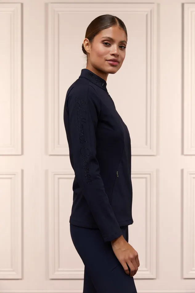 Holland Cooper Crystal Zip Jacket Ink Navy Women Jackets Holland Cooper Crystal Zip Jacket Ink Navy Women Jackets
