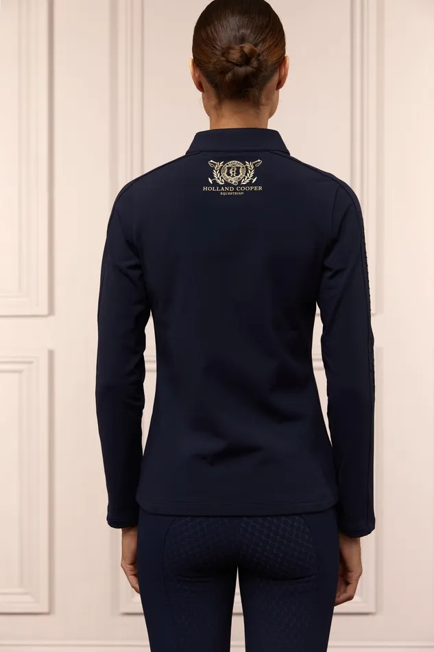 Holland Cooper Crystal Zip Jacket Ink Navy Women Jackets Holland Cooper Crystal Zip Jacket Ink Navy Women Jackets