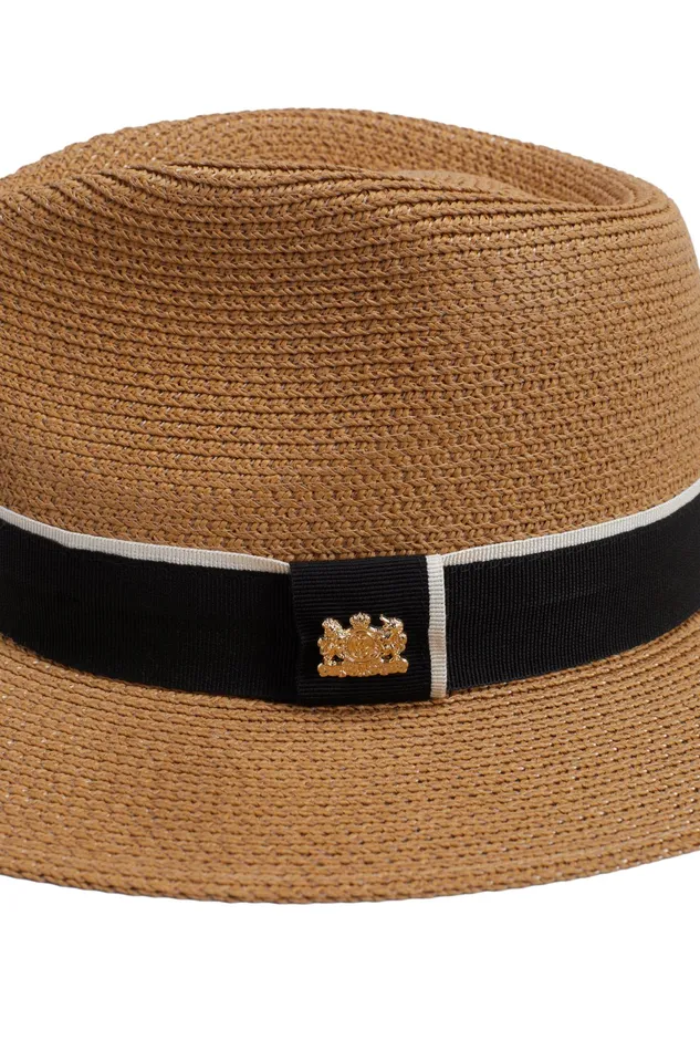 Holland Cooper Francesca Hat Camel Black Women Hats and Headbands Holland Cooper Francesca Hat Camel Black Women Hats and Headbands