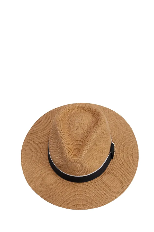 Holland Cooper Francesca Hat Camel Black Women Hats and Headbands Holland Cooper Francesca Hat Camel Black Women Hats and Headbands