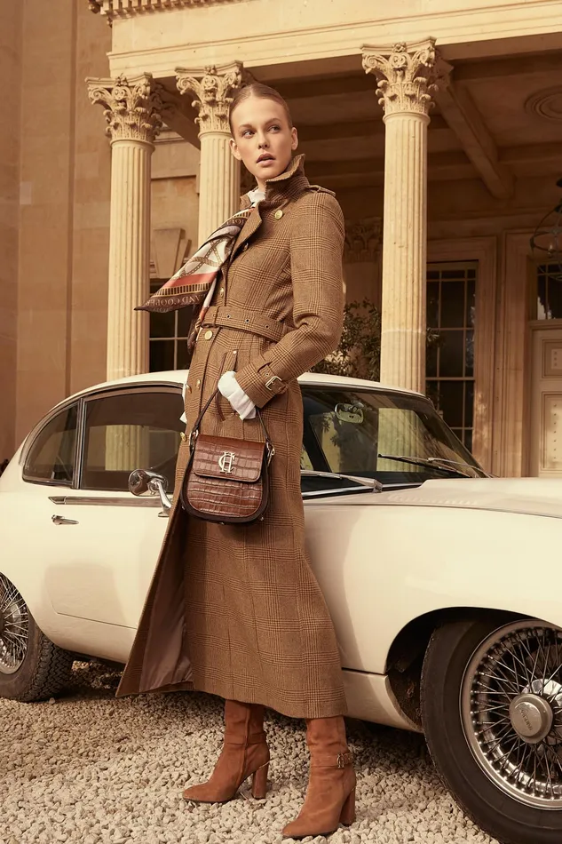 Holland Cooper Full Length Marlborough Trench Coat Tawny Women Tailoring
