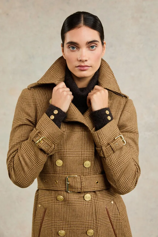 Holland Cooper Full Length Marlborough Trench Coat Tawny Women Tailoring