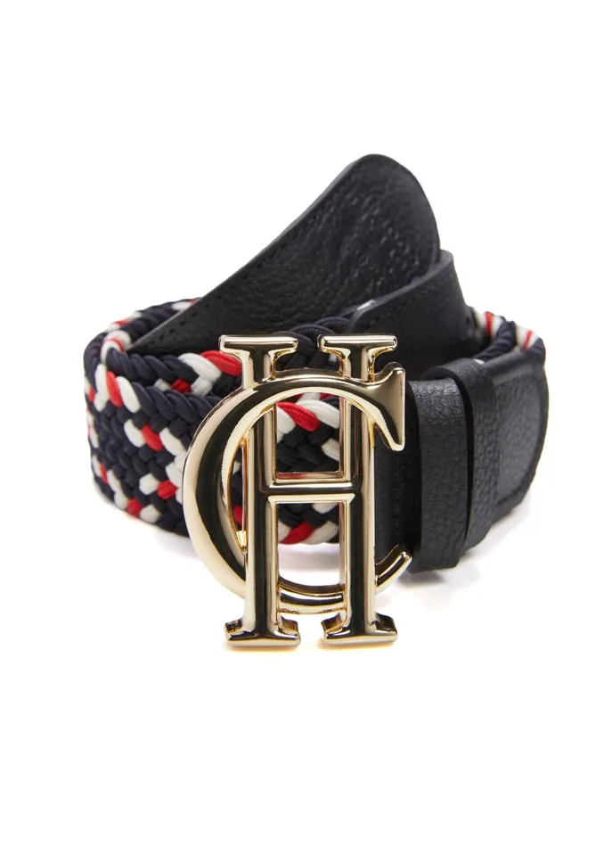 Holland Cooper HC Heritage Belt Navy Tricolour Women Belts Holland Cooper HC Heritage Belt Navy Tricolour Women Belts